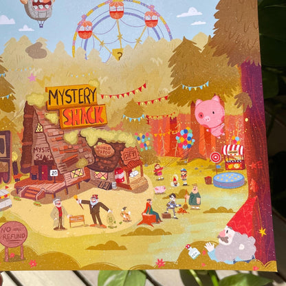 Print Gravity Falls Universe, Fanart, Ilustración impresa de la colección "Gravity Falls"