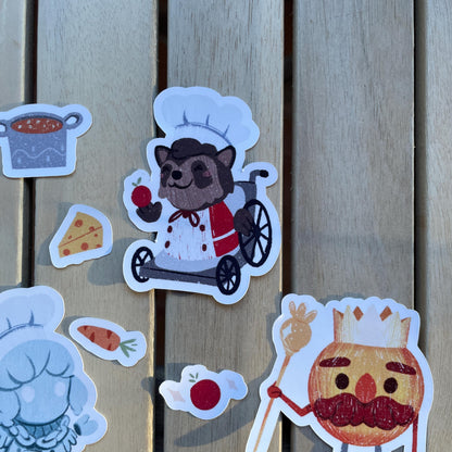 Pack Pegatinas Overcooked | Stickers Pack | Fanart