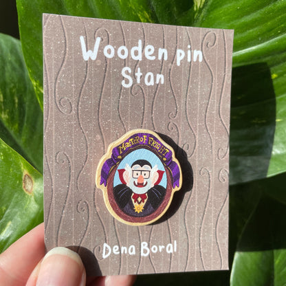 Summerween Stan Pines Gravity Falls Pin de Madera Natural