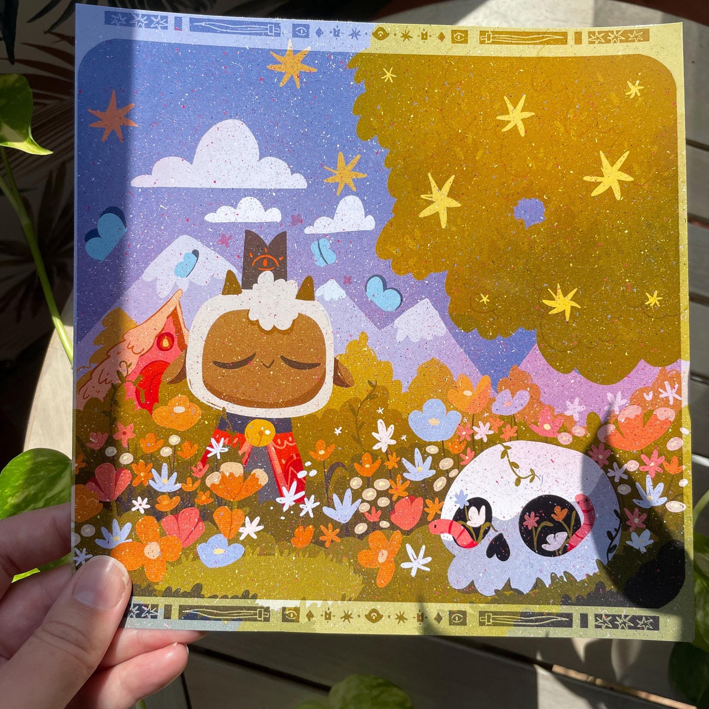 Print Cult of the Lamb Chill | Fanart | Ilustración impresa Cult of the Lamb Collection