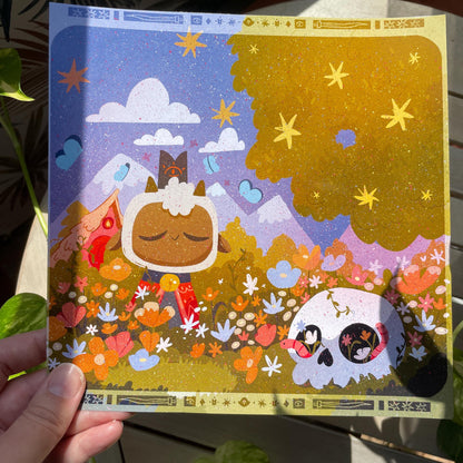 Print Cult of the Lamb Chill | Fanart | Ilustración impresa Cult of the Lamb Collection