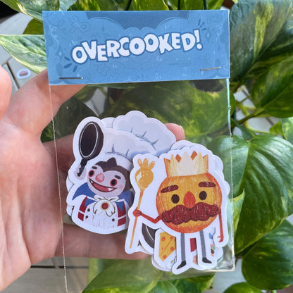 Pack Pegatinas Overcooked | Stickers Pack | Fanart