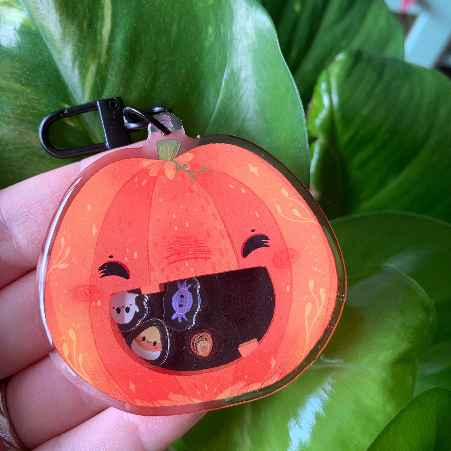 Llavero Halloween Calabaza | Tamagotchi shaker