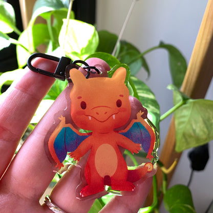 Charizard-Poke Keyring | llavero | Fanart colgante regalo llaves mochila