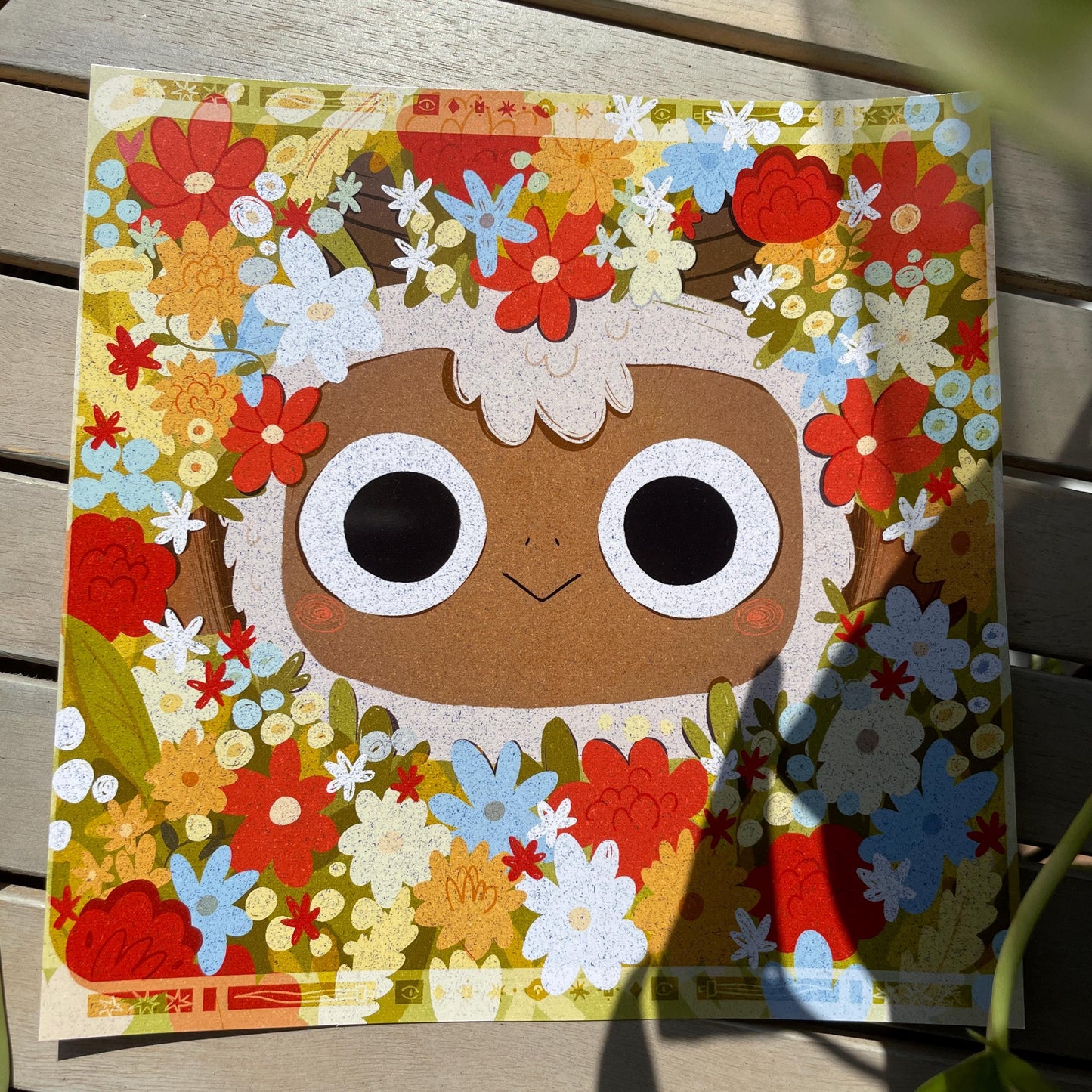 Print Cult of the Lamb Flowers, Fanart de la colección de ilustraciones "Cult of the Lamb"