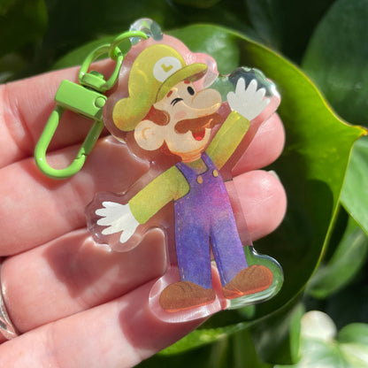 Llavero Luigi | Keyring Keychain Acrilico colgante regalo llaves mochila Keychain