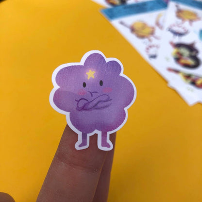 Pegatinas Hora de Aventuras Adventure Time | Hoja de pegatinas stickers decoración | Pack de pegatinas precortadas