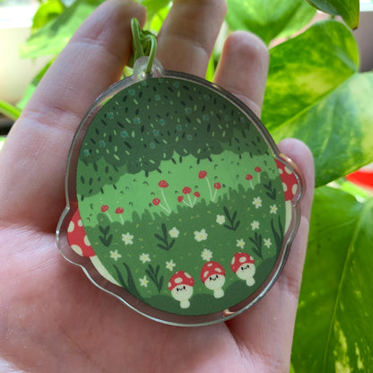 Shaker Champiñon Llavero | Tamagotchi shaker Keychain Champiñones Mushroom Seta Silvestre