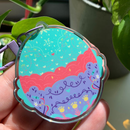 Llavero gato naranja | Tamagotchi shaker