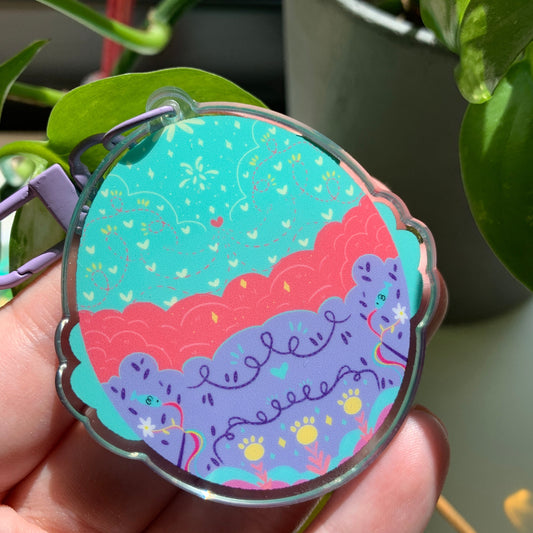 Llavero gato naranja | Tamagotchi shaker