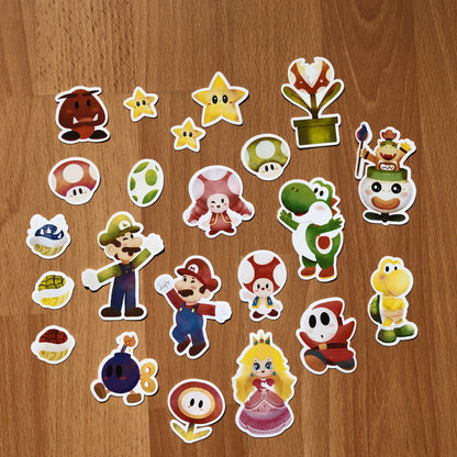 Pack Pegatinas Super Mario Bros | Stickers Pack | Fanart Nintendo
