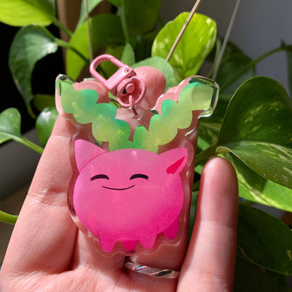 Hoppip-Poke Keyring | Poke llavero | Fanart colgante regalo llaves mochila