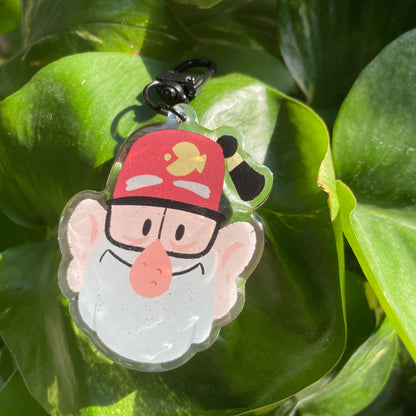 Stan Pines Gravity Falls Keychain Keyring |  llavero | Fanart colgante regalo llaves mochila