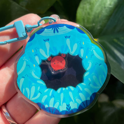 Shaker Cangrejo Llavero | Tamagotchi shaker Keychain