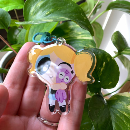 Llavero Burbuja Las Supernenas | Bubbles The Powerpuff Girls Keychain | Cartoon Network Fanart | Las Chicas Superpoderosas