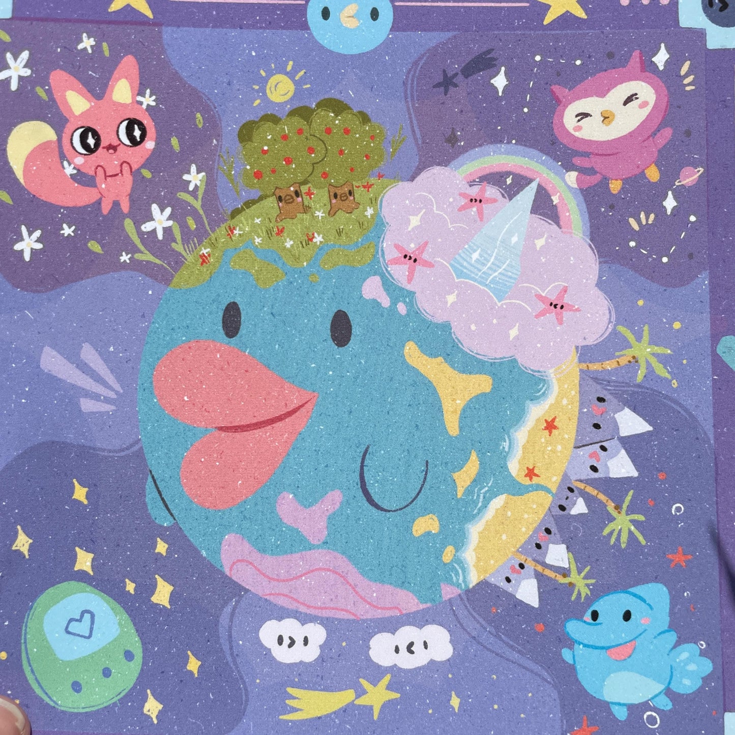 Print Tamagotchi Paradise de la colección de ilustraciones "Welcome Tamagotchi Paradise"