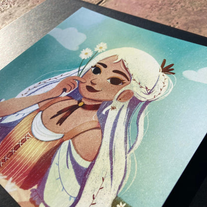 Print White | Illustration | Ilustracion | Original Character | OC | Art Print | Draw