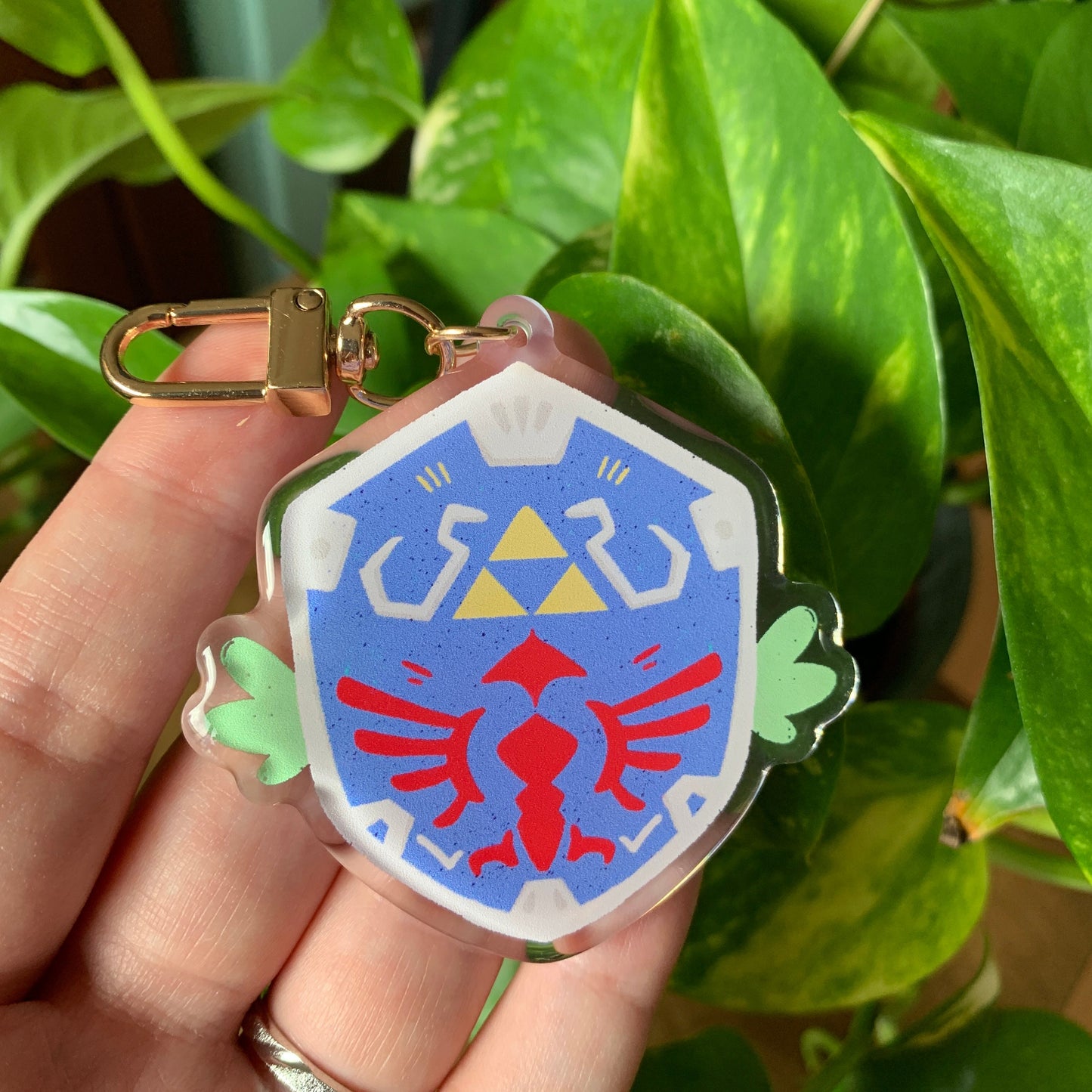 Zelda Escudo Llavero | Llavero acrilico epoxy | Colgante regalo llaves mochila | Zelda Shield Keyring Keychain