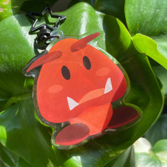 Llavero Goomba | Keyring Keychain Acrilico colgante regalo llaves mochila Keychain