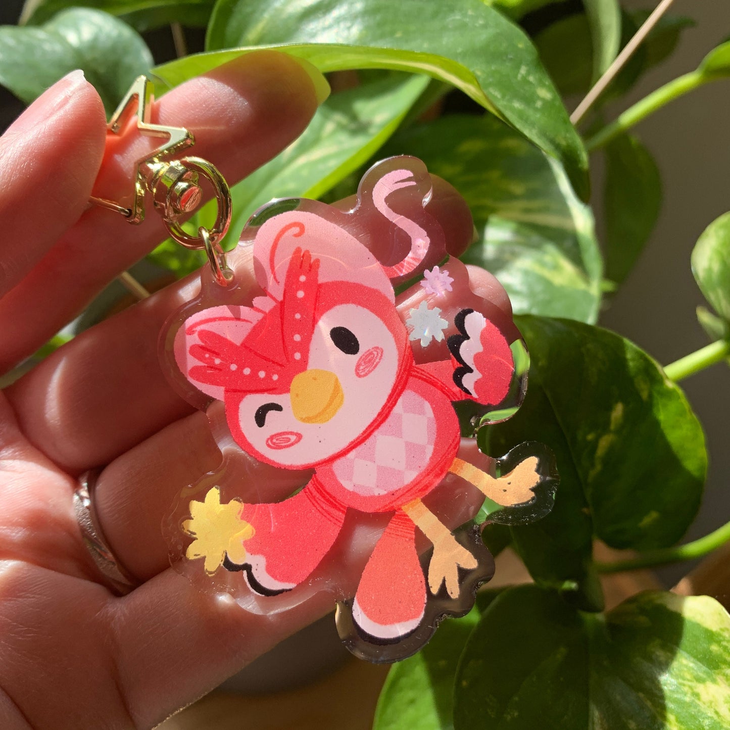 Celeste Keyring | Celeste llavero | Animal Crossing Llavero | New Horizons | Llavero colgante regalo llaves mochila Keychain