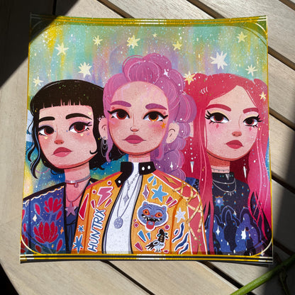 Print Huntrix:  Fanart de la colección de ilustraciones "Las Guerreras K-Pop"
