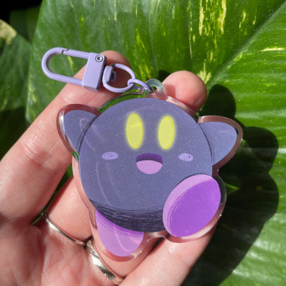 Llavero Kirby Dark Purple |Keyring Keychain Acrilico colgante regalo llaves mochila Keychain