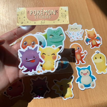 Pack Pegatinas Poke | Stickers Pack Fanart