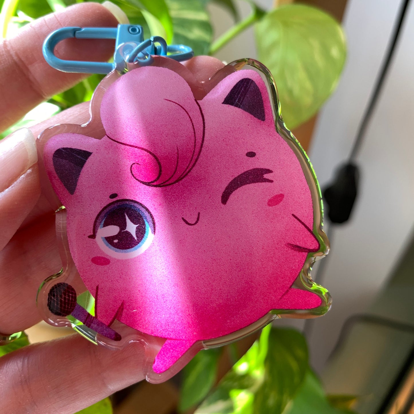 Jigglypuff-Poke Keyring | llavero | Fanart colgante regalo llaves mochila