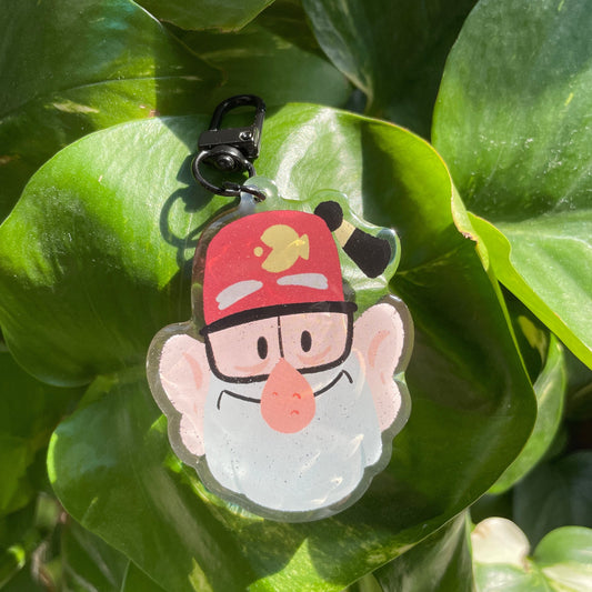 Stan Pines Gravity Falls Keychain Keyring |  llavero | Fanart colgante regalo llaves mochila