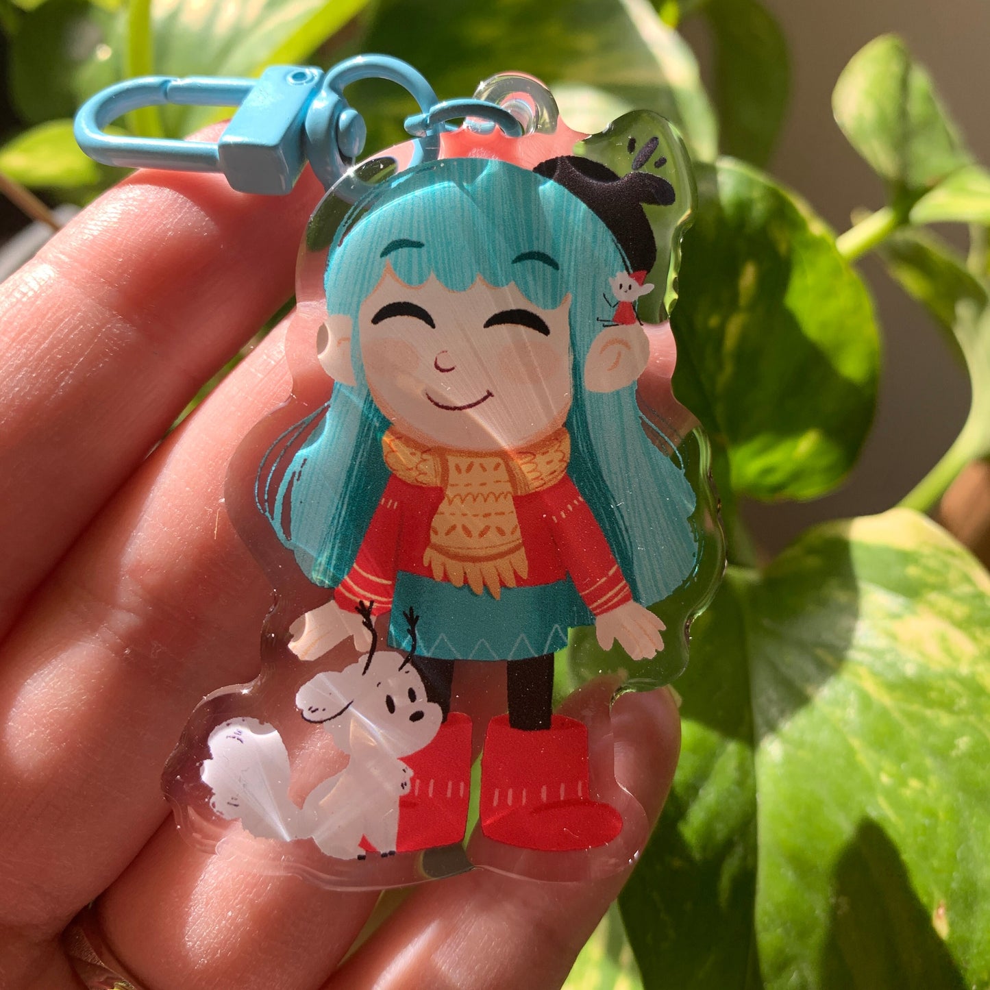 Hilda Keyring:  Hilda llavero del Fanart de la serie de Netflix Hilda the Series. Llavero colgante regalo para llaves o mochila