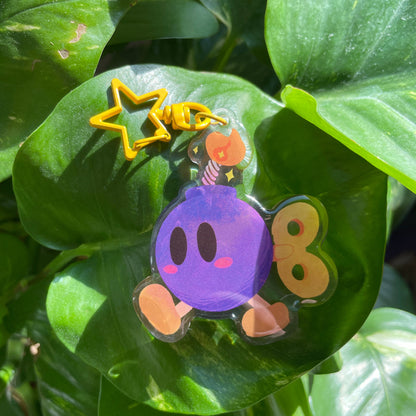 Llavero Bob-Omb | Keyring Keychain Acrilico colgante regalo llaves mochila Keychain