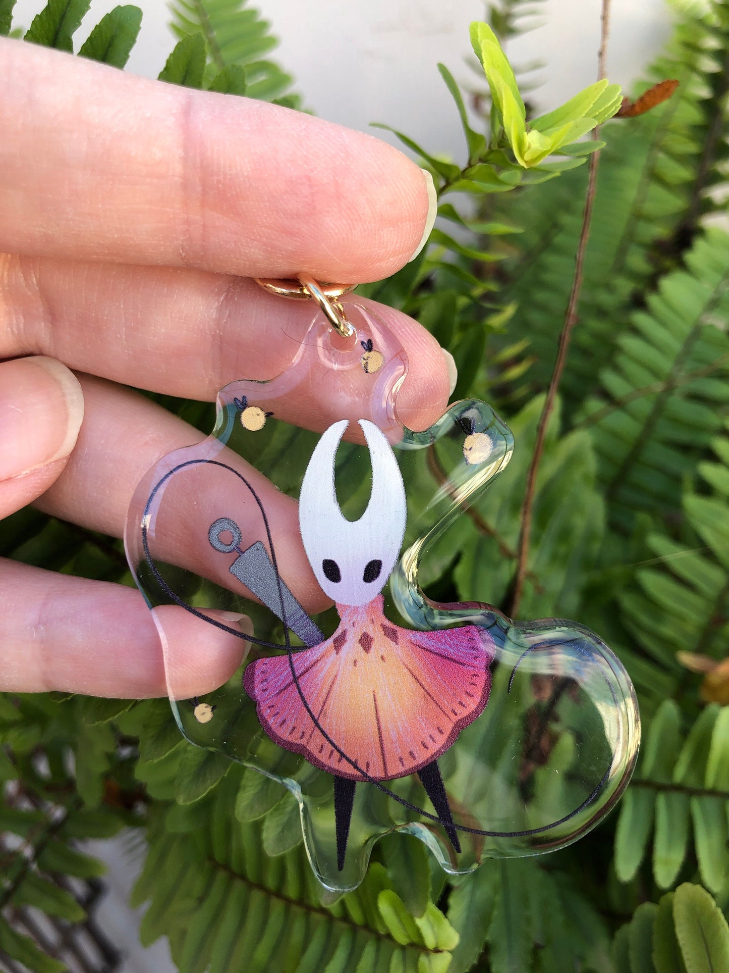 Hornet Keyring: Llavero Acrilico de la colección Hollow Knight, colgante para mochila