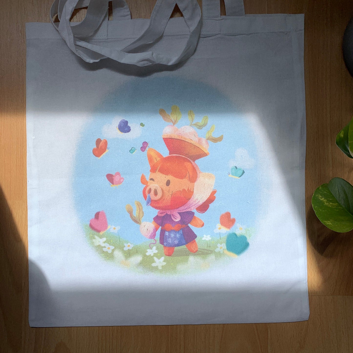 Tote Bag Juliana Animal Crossing | Bolsa Tela Fanart Daisy Mae | Animal Crossing New Horizons Fan Art 100% Algodón 40x40cm 16x16inch