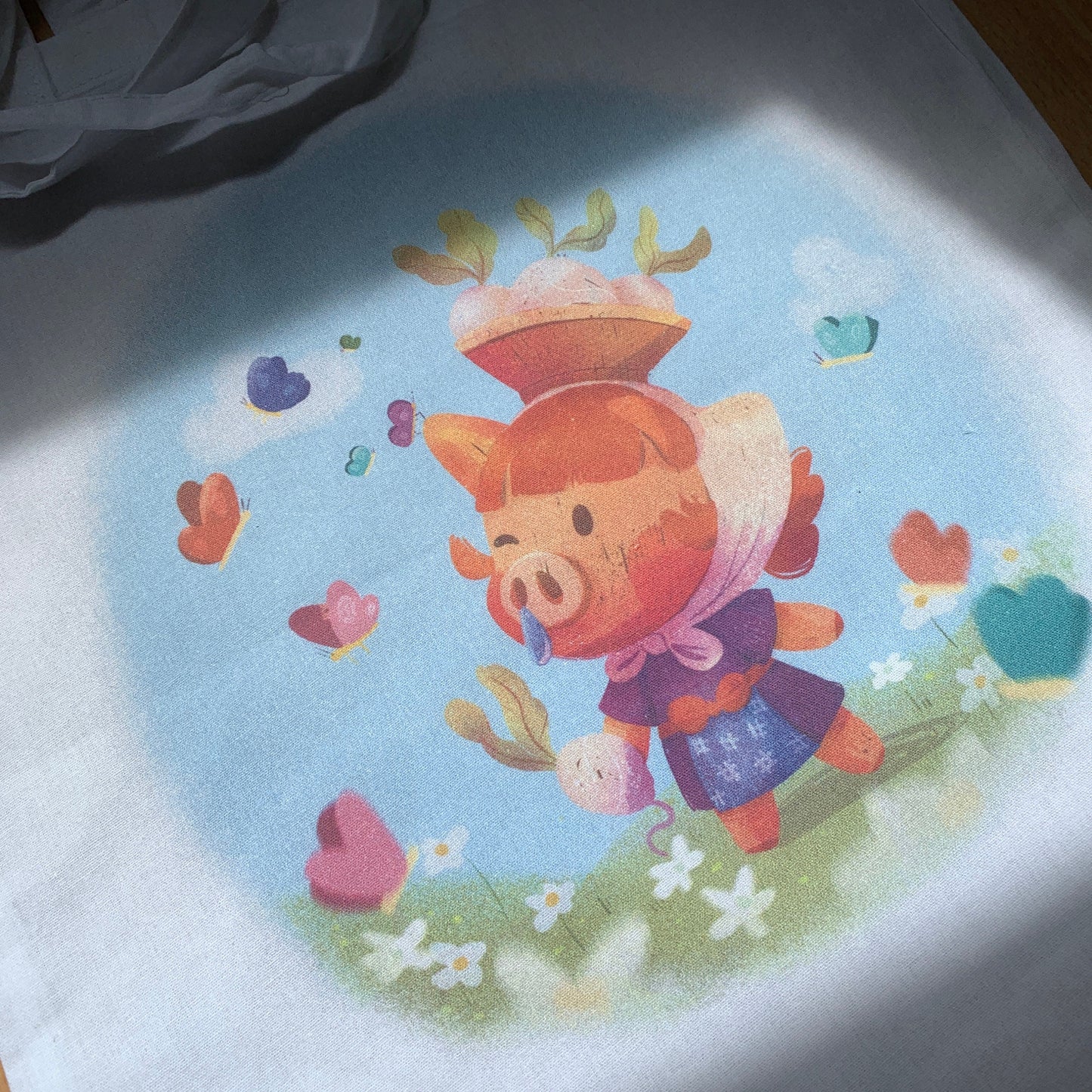 Tote Bag Juliana Animal Crossing | Bolsa Tela Fanart Daisy Mae | Animal Crossing New Horizons Fan Art 100% Algodón 40x40cm 16x16inch