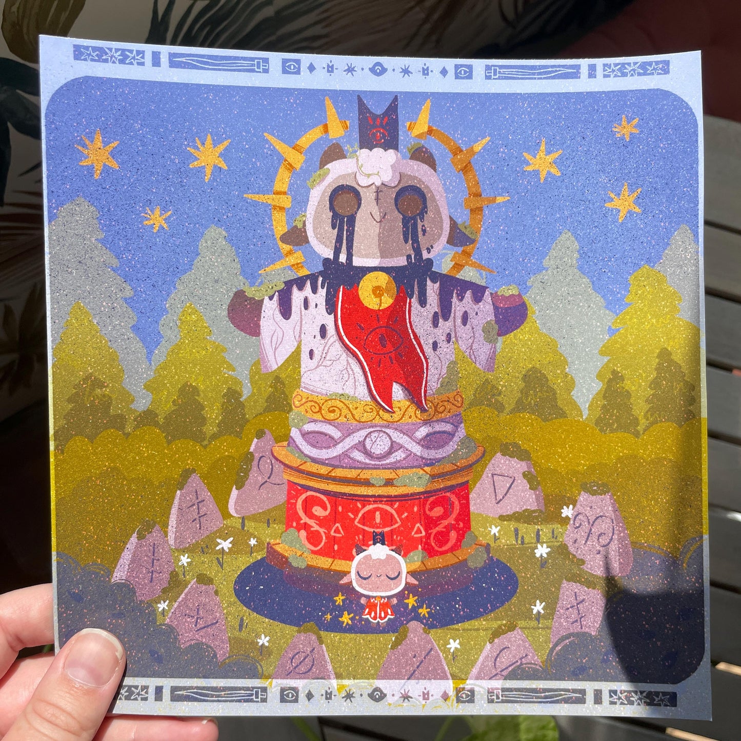 Print Cult of the Lamb Totem | Fanart | Ilustración impresa Cult of the Lamb Collection