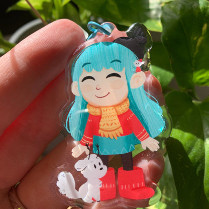 Hilda Keyring:  Hilda llavero del Fanart de la serie de Netflix Hilda the Series. Llavero colgante regalo para llaves o mochila