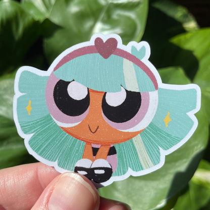 Pack Pegatinas Cristal Las Supernenas | Bliss The Powerpuff Girls Stickers Pack | Cartoon Network Fanart | Las Chicas Superpoderosas