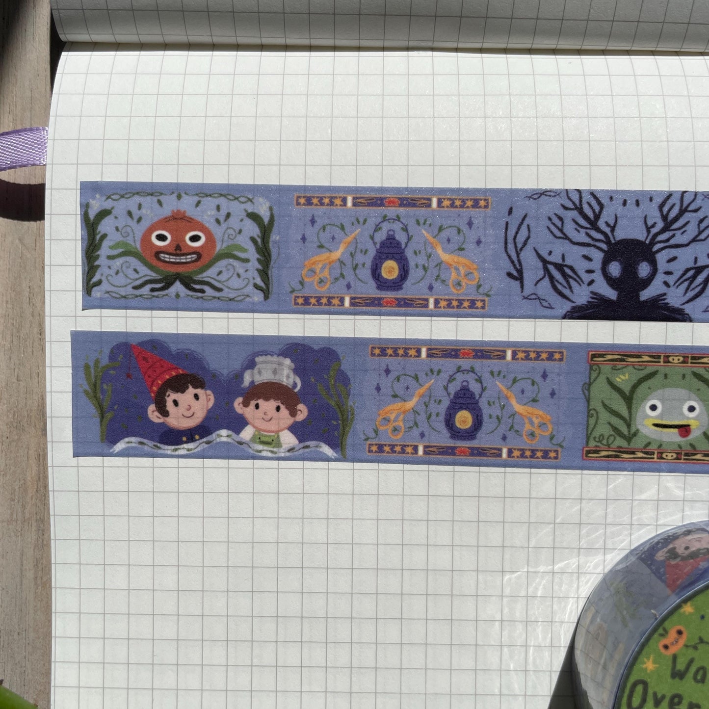 Washi Tape Over The Garden Wall Ilustrado: Cinta Decorativa Retro y Kawaii de la colección "OTGW"
