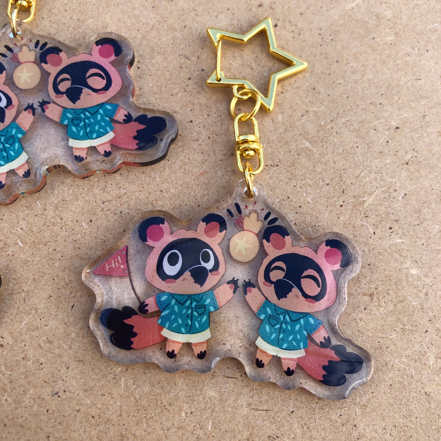 Timmy Tommy  Keyring | Nendo Tendo llavero | Animal Crossing Llavero | New Horizons | Llavero colgante regalo llaves mochila Keychain