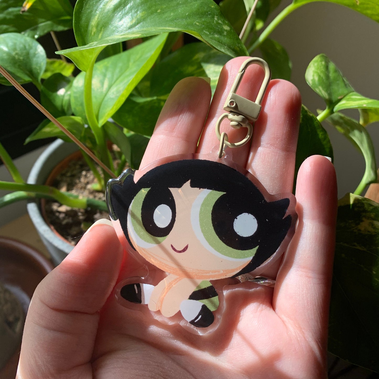 Llavero Cactus Las Supernenas | Buttercup The Powerpuff Girls Keychain | Cartoon Network Fanart | Las Chicas Superpoderosas