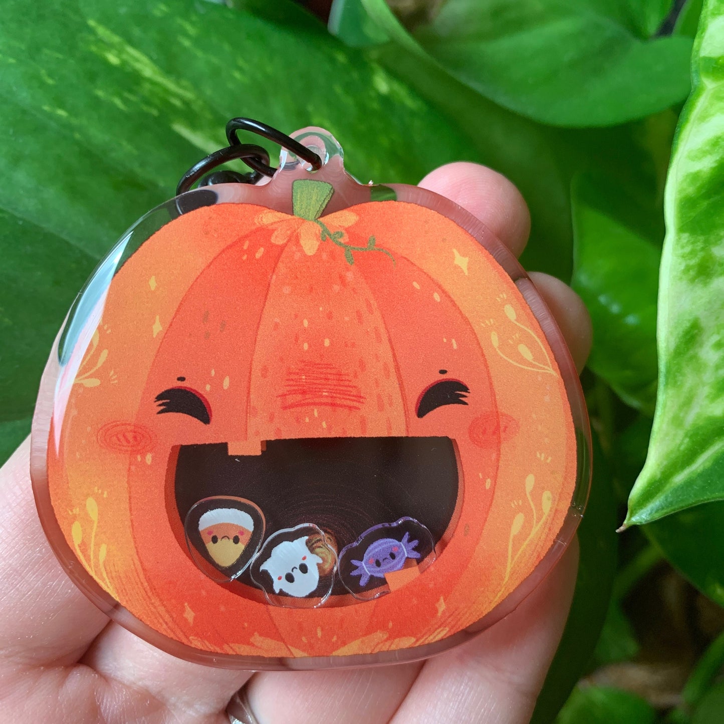 Llavero Halloween Calabaza | Tamagotchi shaker