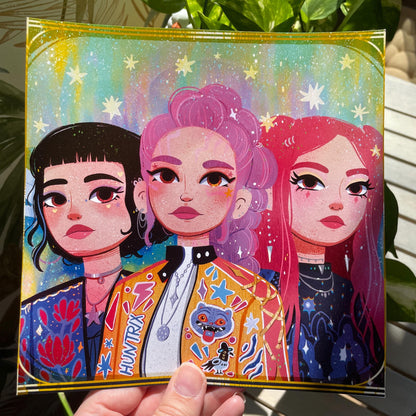 Print Huntrix:  Fanart de la colección de ilustraciones "Las Guerreras K-Pop"
