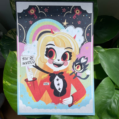 Print Hazbin Hotel Tamaño A5 | Fanart | Ilustración | Lámina ilustrada