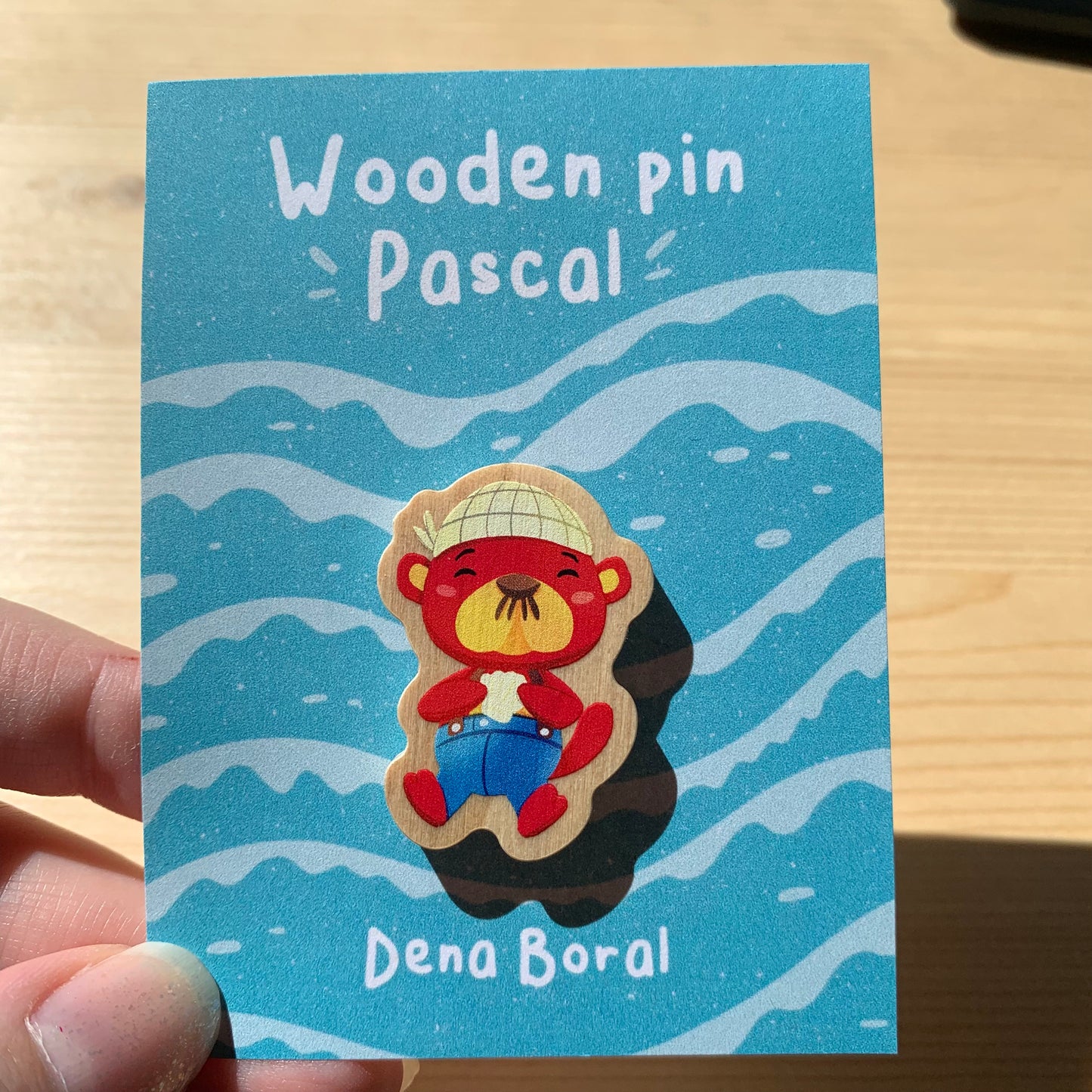 Pin de madera natural, Pascal Animal Crossing New Horizons, Nintendo Switch Merengue