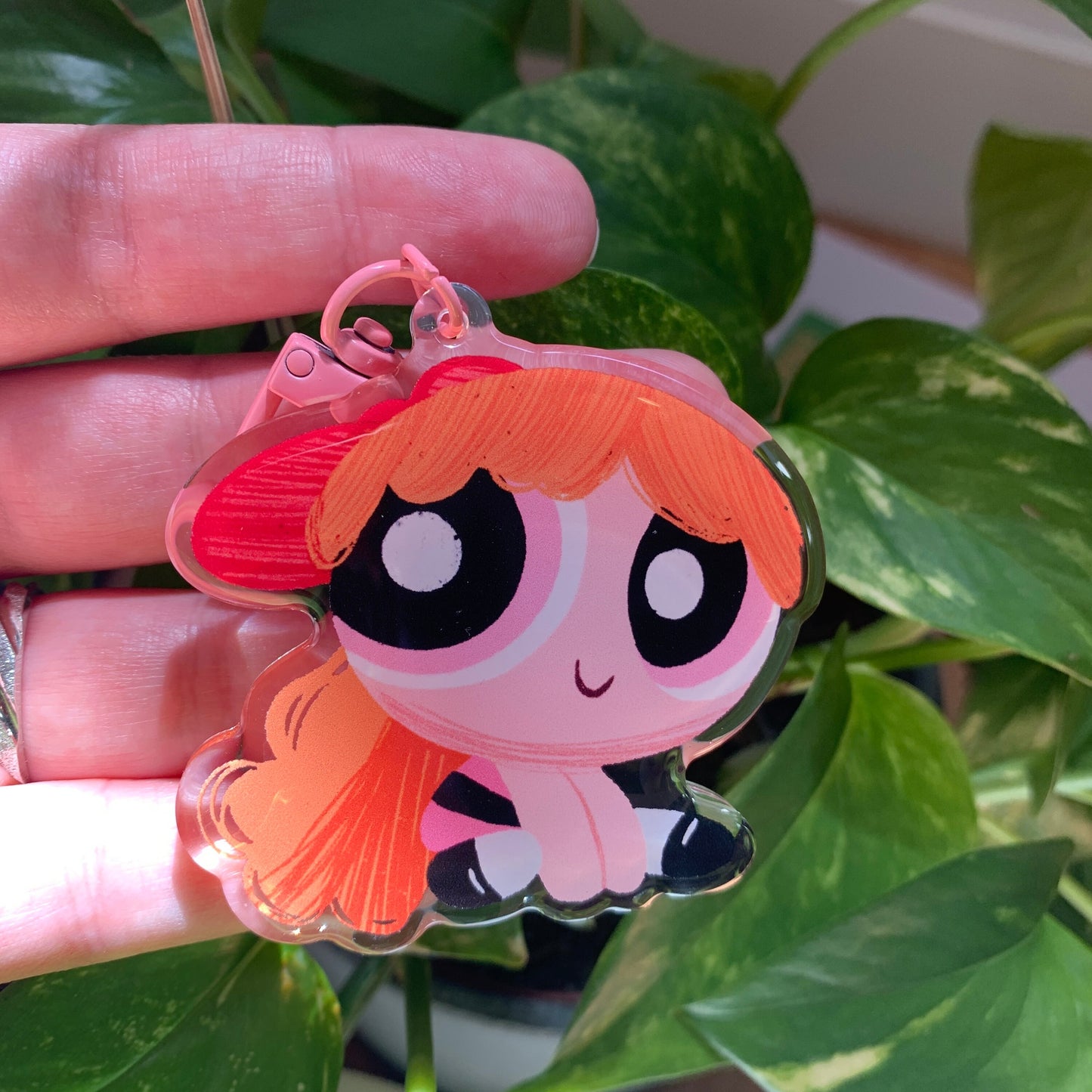 Llavero Pétalo Las Supernenas | Blossom The Powerpuff Girls Keychain | Cartoon Network Fanart | Las Chicas Superpoderosas