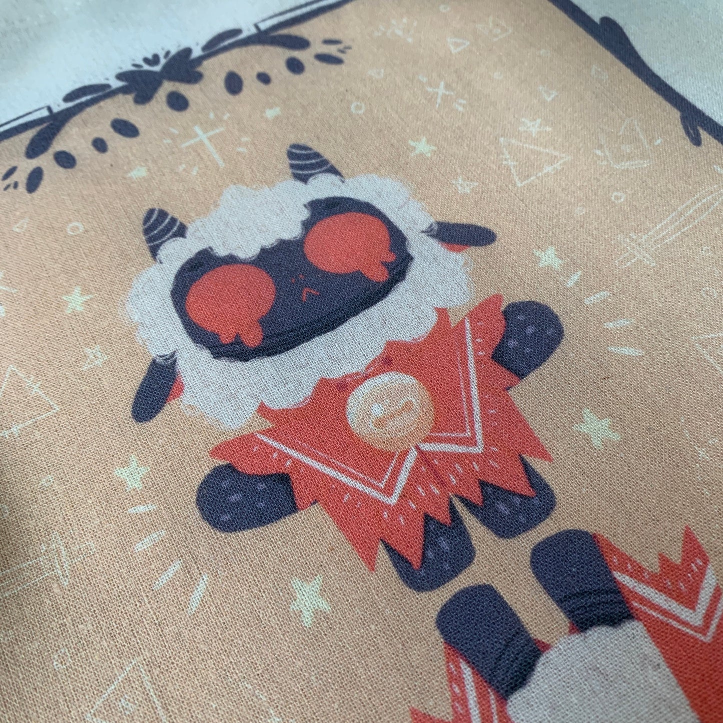 Tote Bag Ilustración Cult Of The Lamb | Bolsa Tela Fanart Cult Of The Lamb | Fan Art 100% Algodón 40x40cm 16x16inch