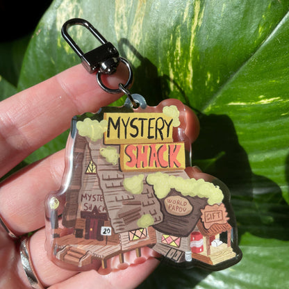 Mistery Shack Gravity Falls Keychain Keyring |  llavero | Fanart colgante regalo llaves mochila
