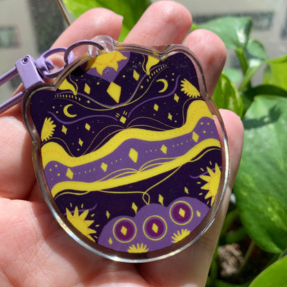 Llavero Ninja sol y luna Gozarutchi tamagotchi | Tamagotchi shaker