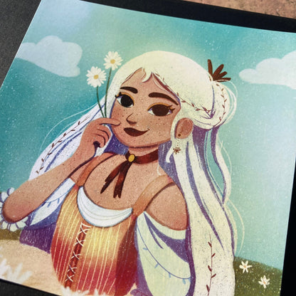 Print White | Illustration | Ilustracion | Original Character | OC | Art Print | Draw