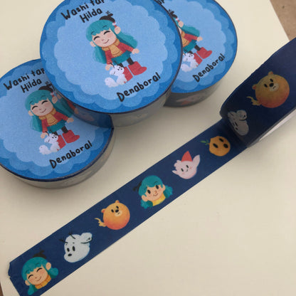 Hilda Washi Tape | Hilda The Series Planner Tapes Handmade | Netflix Fanart Gift Card Design Gift Packaging | Cute Pattern Decorative Tape